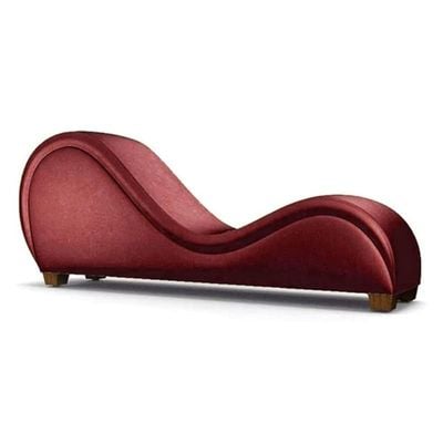 Comfortable and Luxury S-Shape Sofa, Bonded Stretch Perfect for living room and bedroom (Red)