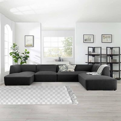 Home Premium & luxury Fabric Sectional Sofa, Interior Furniture, Comfortable Sofa, High quality fabric (White)