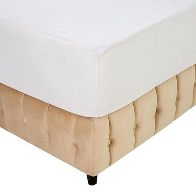 Cyra Button Tufted Upholstered Velvet Platform Bed Modern Design Free Installation (Super King: 200 x 200cm)