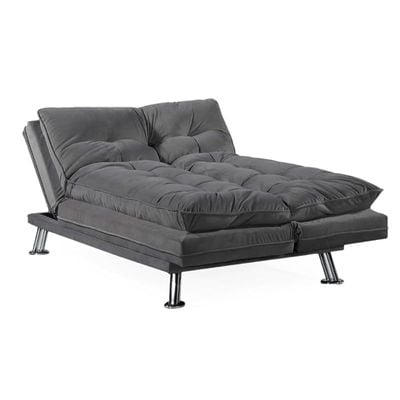 Home Amos Sofa Cum Bed I Sleeping Fabric Sofa I Three Seat Sofabed I Modern Design Living Room Sofa Color (Grey)