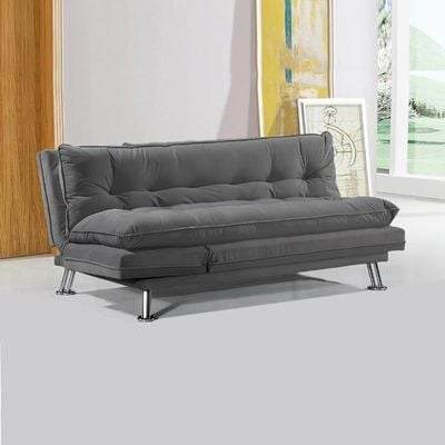 Home Amos Sofa Cum Bed I Sleeping Fabric Sofa I Three Seat Sofabed I Modern Design Living Room Sofa Color (Grey)