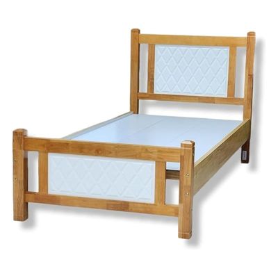 Home Brooklyn Comfortable Wooden Bed Strong And Sturdy Modern Design Bed Frame (Single 90x190cm, Oak-White)