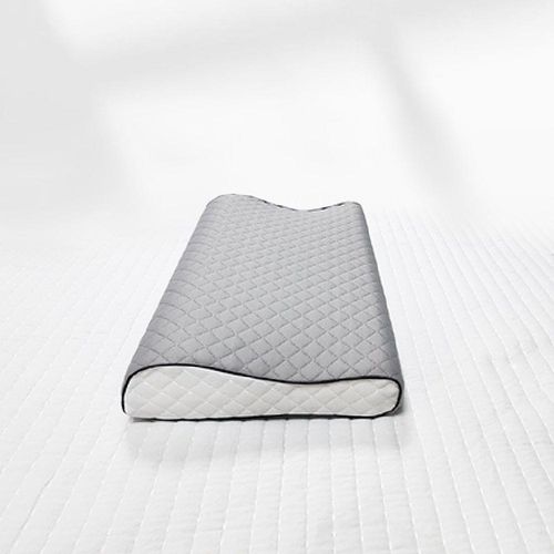 KidsAura Memory Foam Pillow - Grey (31x47x7/9 cm) 
