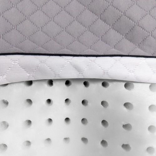 PlutoRest Memory Foam Pillow  - Grey (35 x 80 x 13 cm) 
