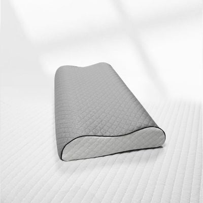 RestAura Memory Foam Pillow  - Grey (40 x 70 x 11/13 cm) 