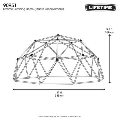 Lifetime, Climbing Dome, 66 Inch, Colour Mantis Green and Bronze, 