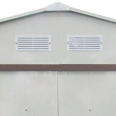 CamelTough Outdoor Metal Storage Shed, 9.1X6.3 feet, Garden Metal Shed Beige, CT-641