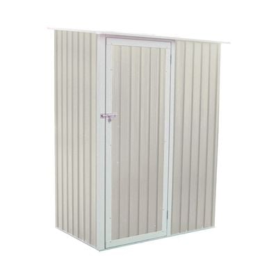 CamelTough Outdoor Metal Storage Shed, 4.7X3 feet, Garden Metal Shed Beige, CT-642