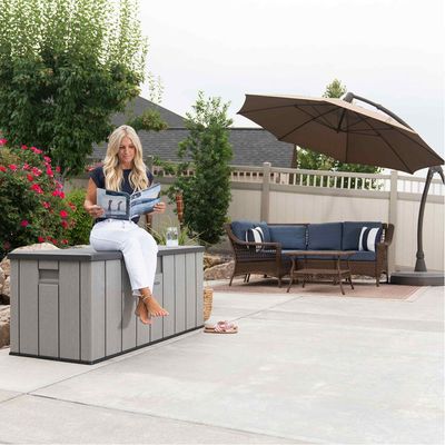 صندوق سطح مدى الحياة 150 جالون (567.8 لتر)، 150.2 طول × 71.8 عرض × 70 ارتفاع سم ضمان محدود لمدة 10 سنوات، LFT-60362