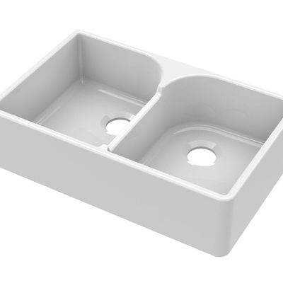 Double Butler Sink with Stepped Weir 795x500x220