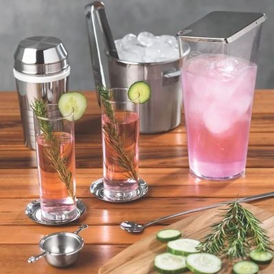 Tramontina Millenium 680ml Stainless Steel Cocktail Shaker with Detailing in Matte Finish