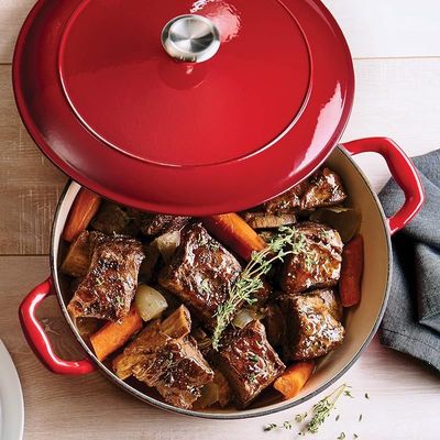 Tramontina Enameled Cast Iron Dutch Oven | 5.5 Quart Capacity Non-stick Dutch Oven Pot With Lid | Red.