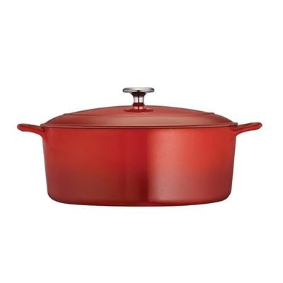 Tramontina Enameled Cast Iron Dutch Oven | 7 Quart Capacity Non-stick Dutch Oven Pot With Lid | Red.