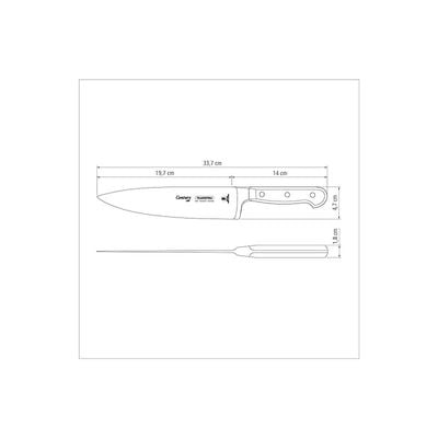 Tramontina Best Knife For Chef 8 Inches Stainless Steel Din 1.4110 Longlasting Blade With Thermal Treatment Handle