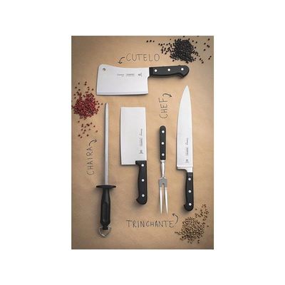Tramontina Best Knife For Chef 10 Inches Stainless Steel Din 1.4110 Longlasting Blade With Thermal Treatment Handle