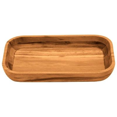 Tramontina 40x25cm Muiracatiara Wood Rectangular Barbecue Serving Dish with Varnish Finish