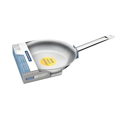 Tramontina Professional 30cm 2.9L Stainless Steel Shallow Frying Pan with Tri-ply Bottom