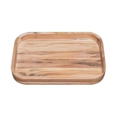 Tramontina 46x30cm Teak Wood Rectangular Barbecue Tray with Natural Finish