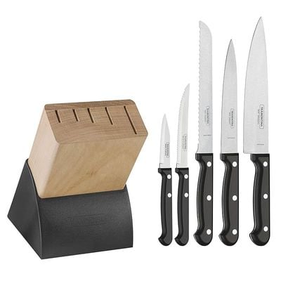 Tramontina 23899/077 7 Pc. Knives Block, Wood