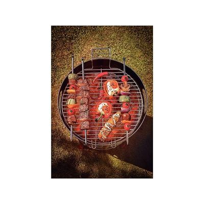 Tramontina TCP-400L Stainless Steel Charcoal Grill with Enameled Steel Charcoal Tray