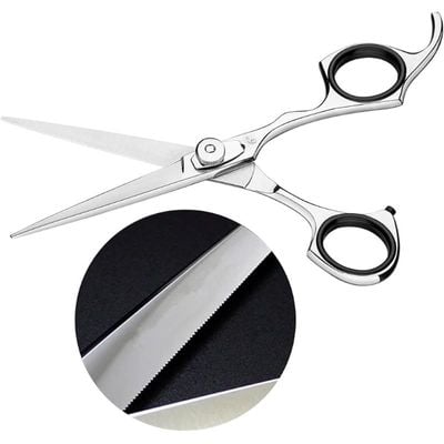 Tramontina Professional 6 Inches Stainless Steel Hair Shears with Laser-cut Edge and Fixed Finger Support