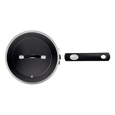 Tramontina Monaco Induction 18cm 2L Black Aluminum Saucepan with Interior and Exterior Starflon Premium PFOA Free Nonstick Coating