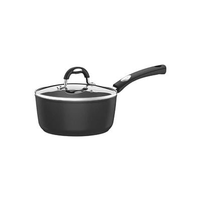 Tramontina Monaco Induction 18cm 2L Black Aluminum Saucepan with Interior and Exterior Starflon Premium PFOA Free Nonstick Coating