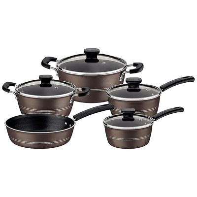 Tramontina 9 Piece Cookware Set Sicilia|Pots and Pans Set|Non-Stick Coating 5X more resistant