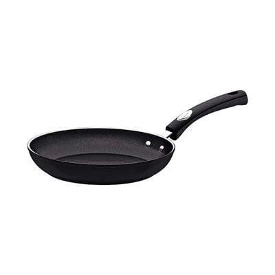 Tramontina Monaco Induction 28cm Black Aluminum Frying Pan with Interior and Exterior Starflon Premium PFOA Free Nonstick Coating