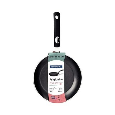 Tramontina Monaco Induction 28cm Black Aluminum Frying Pan with Interior and Exterior Starflon Premium PFOA Free Nonstick Coating