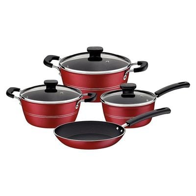 Tramontina 7 Piece Cookware Set Sicilia|Pots and Pans Set|Non-Stick Coating 5X more resistant