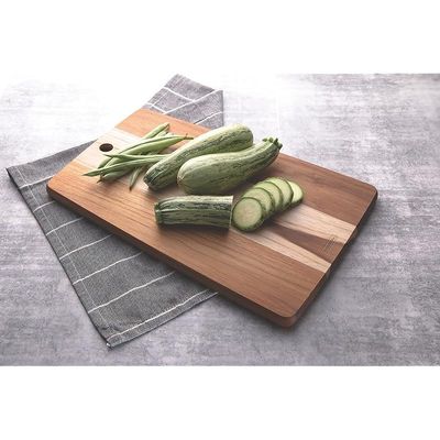 Tramontina Kitchen 40x27cm Teak Wood Rectangular Cutting Board with Vegetable Oil Finish
