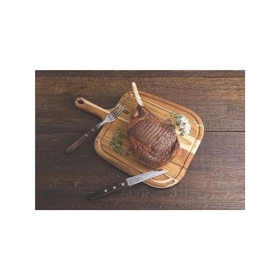 Tramontina Provence 40x27cm Teak Wood Steak Board with Handle with Mineral Oil Finish