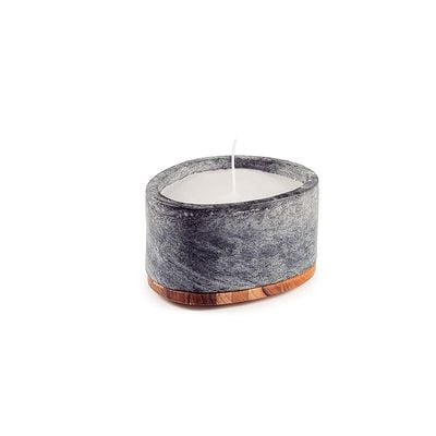 Tramontina Concreta Multiuse Stone Bowl with Wooden Lid