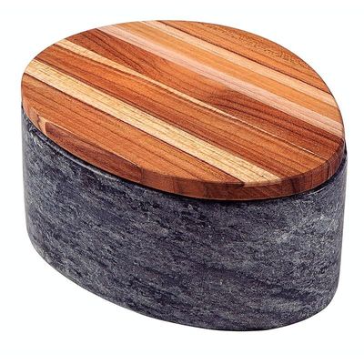 Tramontina Concreta Multiuse Stone Bowl with Wooden Lid