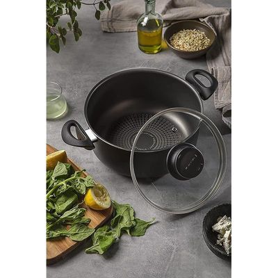 Tramontina Paris 9 Pieces Cookware Set Black, 28599052, Plus