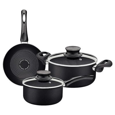 Tramontina Paris 5 pieces Cookware set Black, 28599050, Plus