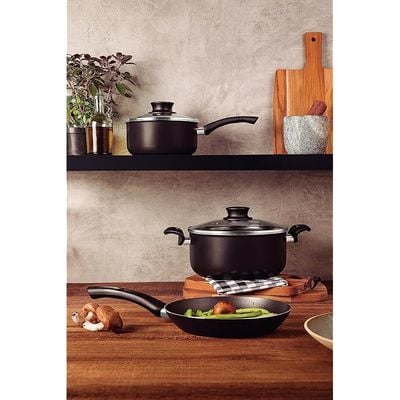 Tramontina Paris 5 pieces Cookware set Black, 28599050, Plus