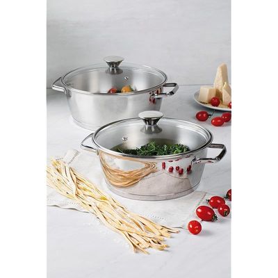 Tramontina Allegra 5 Pieces Stainless Steel Cookware Set with Tri-ply Bottom