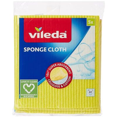 Vileda Sponge Cloth 5's