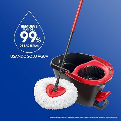 Vileda Easy Wring, Clean spin mop and bucket set with foot pedal, Telescopic Handle 85