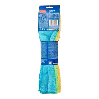 Vileda Microfibre Colors XL - 100% Microfibre Cloth, Absorbent, Hygienic, Versatile, Durable &amp; Washable - 4 pcs