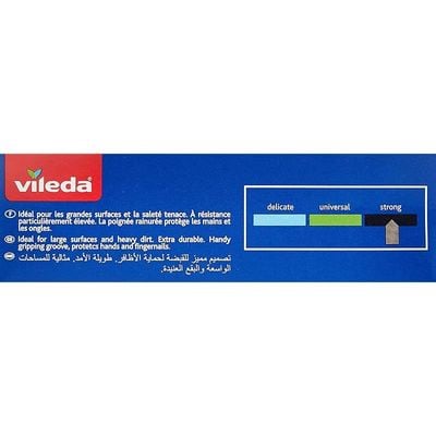 Vileda Glitzi Strong Jumbo Scourer Sponge 1Pc, Antibacterial, Long Lasting, Hygienic - Yellow And Black (1 Pc Per Pack)