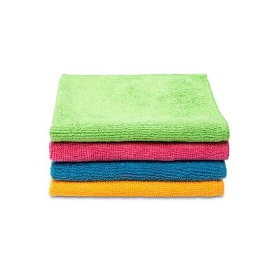 Vileda Microfibre Cloth, Absorbent, Hygienic, Versatile, Durable, Washable 30x30 Cm, 4 Pcs