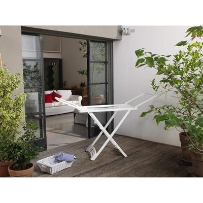 Vileda White (181.5 x 55 x 88 cm) Solar Resin X-Leg Indoor and Outdoor Cloth Dryer 20m, Weatherproof, Lightweight, Stabile, 157218