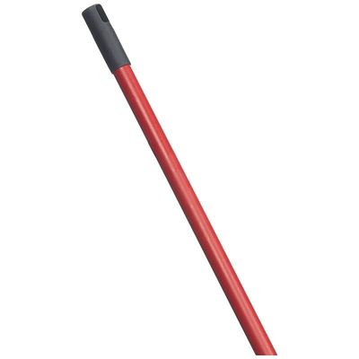 Vileda Outdoor Floor Broom with Stick - Trapezoidal Shape, for Rough Surfaces - Red & Yellow, 33 x 6 x 140 Cm