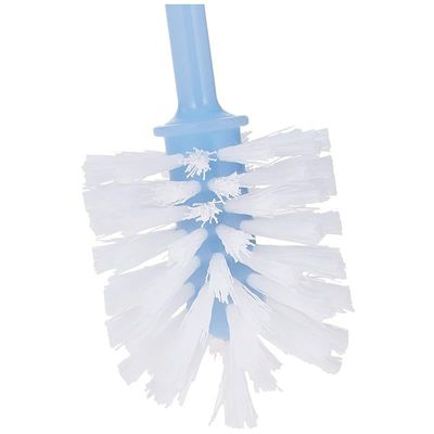 Vileda Crystal Cleaning Toilet Brush Set, Remove Stubborn Stains, Resistant Plastic, White Or Light Blue