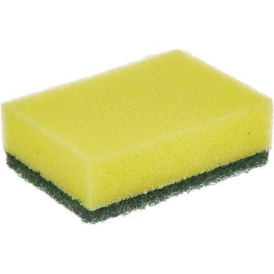 Vileda Tip Top Dish Washing Foam Sponge Scourer - 5 Pcs Promo Pack, Yellow & Green