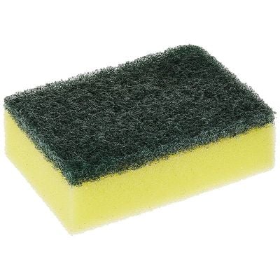 Vileda Tip Top Dish Washing Foam Sponge Scourer - 9 Pcs Promo Pack, Yellow & Green