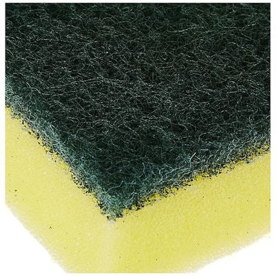 Vileda Tip Top Dish Washing Foam Sponge Scourer - 9 Pcs Promo Pack, Yellow & Green